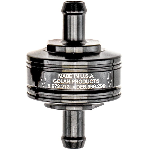 Golan - 70-312G-BLACK - SUPER MINI FUEL FILTER BLACK 5/16" BARB FITTING