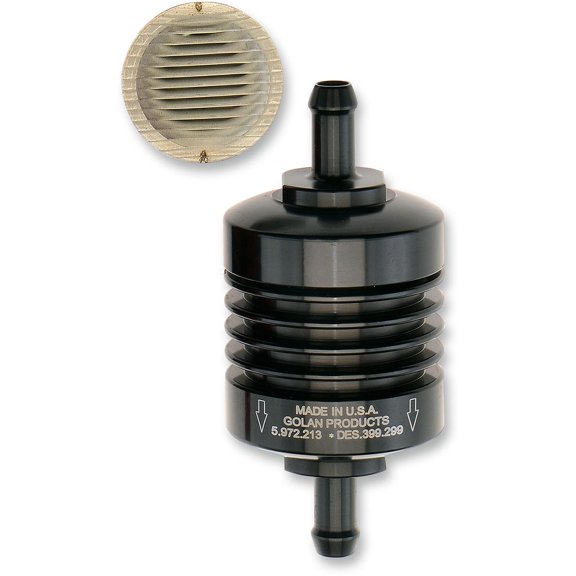 Golan Inc 60-312C-BLACK Peak Flow fits Mini Filter - 5/16in. - Black