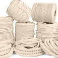 thumbnail image 1 of Golberg 100% Natural Cotton Rope - 5/32, 3/16, 7/32, 1/4, 5/16, 3/8, 1/2, 5/8, 3/4, 1, 1-1/4, and 1-1/2 Inch Diameters - Twisted White Cotton Rope - Several Lengths to Choose From, 1 of 4