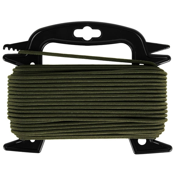 Golberg - 750 Mil-Spec Paracord Wrapped on Winder SPEC Type IV Rope Great for Outdoors, Hunting, Kayaking, Survival Situation 1000 Feet - Foliage Green