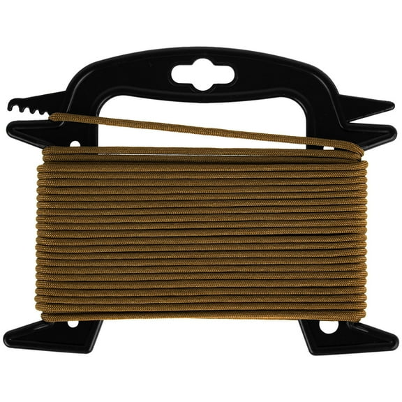 Golberg 750 Mil-Spec Paracord Wrapped on Winder SPEC Type IV Rope 50 ft Coyote Brown