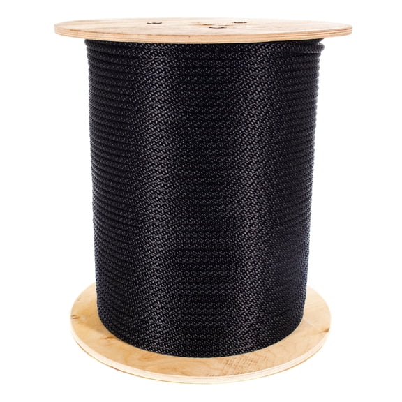 Golberg Braided Nylon Rope with Galvanized Wire Core - High Tensile Strength Cable Halyard for Flagpoles - 5/16 Inch x 50 Feet