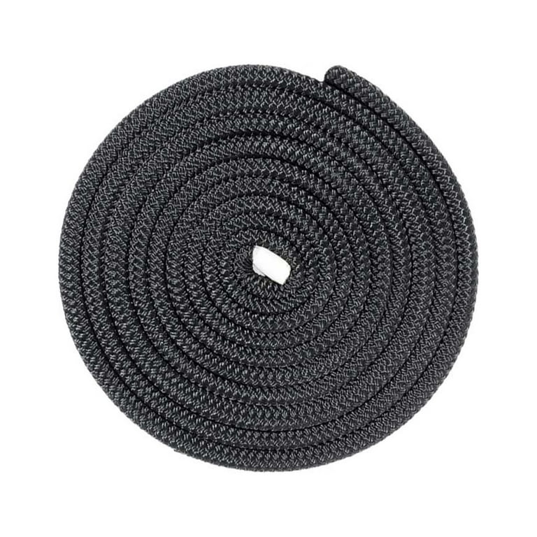 Golberg Double Braided Nylon Rope - 1/4, 3/8, 1/2 or 5/8 inch - 50 or 100  feet - Black 