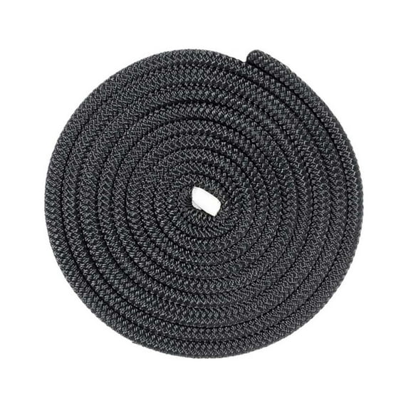Golberg Double Braided Nylon Rope - 1/4, 3/8, 1/2 or 5/8 inch - 50 or 100 feet - Black