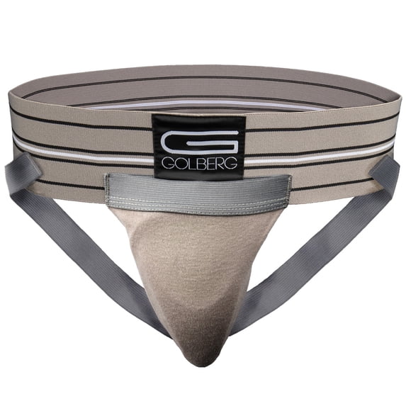 Golberg Mens Super Soft Athletic Supporters – Choose from 8 Colors and 5 Sizes – Gray, X-Large 1 Pack – Without Cup