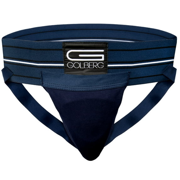 Golberg Mens Super Soft Athletic Supporters – Choose from 8 Colors and 5 Sizes – Midnight Blue, Small 1 Pack – Without Cup
