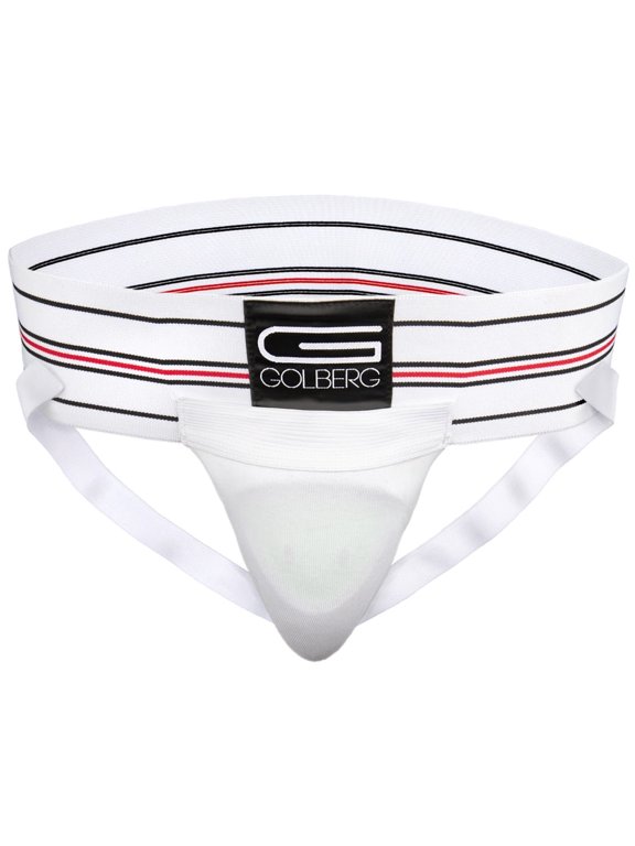 Mens Super Soft Athletic Supporters – Choose from 8 Colors and 5 Sizes – White, Large 1 Pack – Without Cup