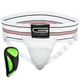 thumbnail image 1 of Golberg Mens Super Soft Athletic Supporters – Choose from 8 Colors and 5 Sizes – White, Small 1 Pack – Cup Included, 1 of 5