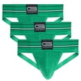 thumbnail image 1 of Golberg Premium Men's Athletic Supporters - 3 Pack Jock Strap Underwear with Contoured Waistband - Multiple Sizes and Colors (Size - Medium), 1 of 1