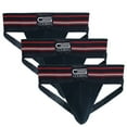thumbnail image 1 of Golberg Premium Men's Athletic Supporters - 3 Pack Jock Strap Underwear with Contoured Waistband - Multiple Sizes and Colors (Size - Small), 1 of 1