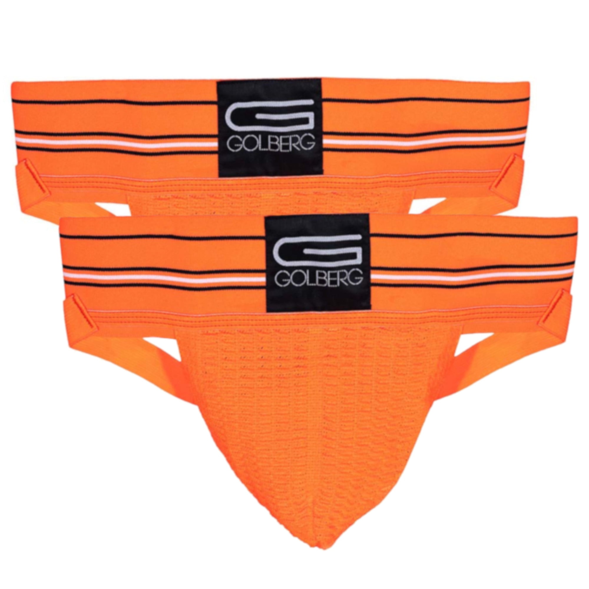 GOLBERG G Performance Sospensorio Sportivo Uomo – Bianco, Cintura 3″ E Bretelle Gamba 1″, Supporto E Comfort