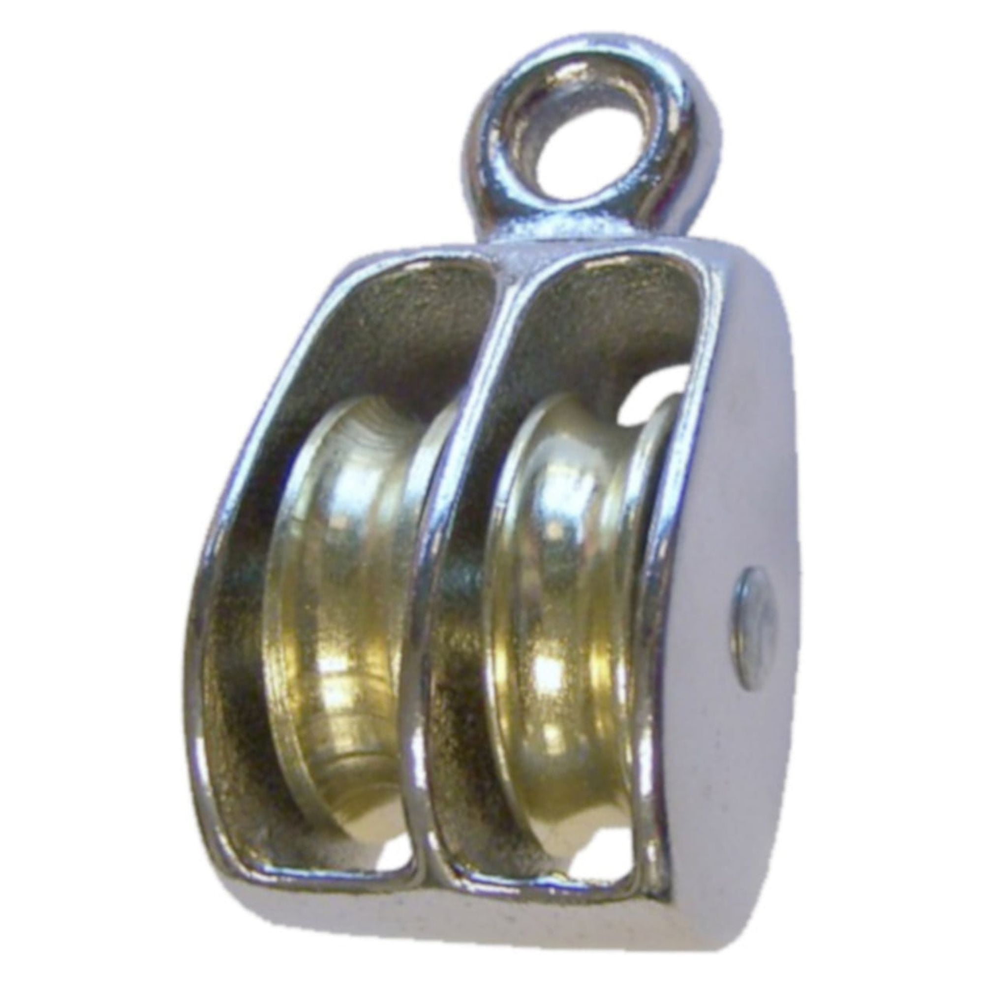 Golberg Rigid Eye Double Steel Wheel Pulley in Multiple Sheave Sizes