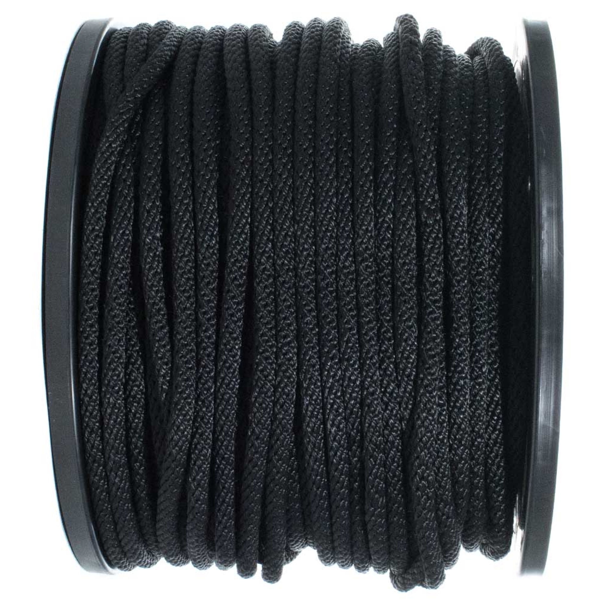 Golberg Solid Braid Black or White Nylon Rope 1/8-inch, 3/16-inch, 1/4 ...