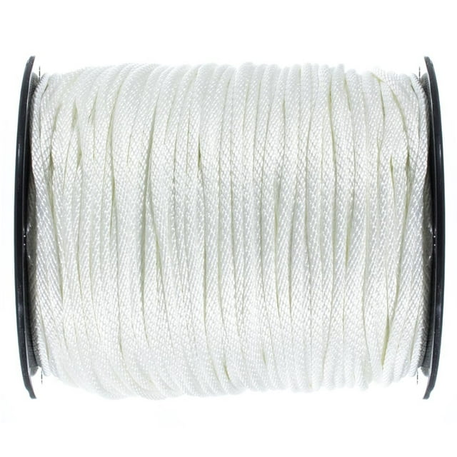 Golberg Solid Braid Black or White Nylon Rope 1/8-inch, 3/16-inch, 1/4-inch, 5/16-inch, 3/8-inch, 1/2-inch - Various Lengths
