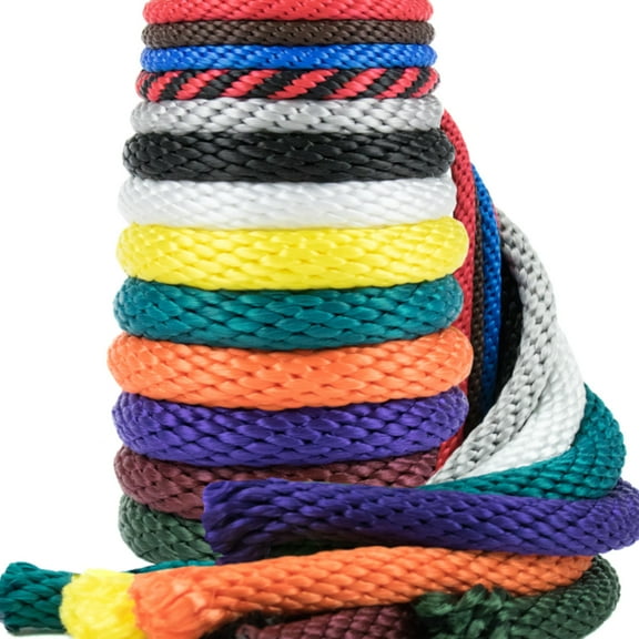 Golberg Solid Braid Polypropylene Rope - Made in USA - Multifilament MFP Utility Rope - 1/4, 3/8, 1/2, 5/8, and 5/16 Inch Diameters - Various Colors and Lengths