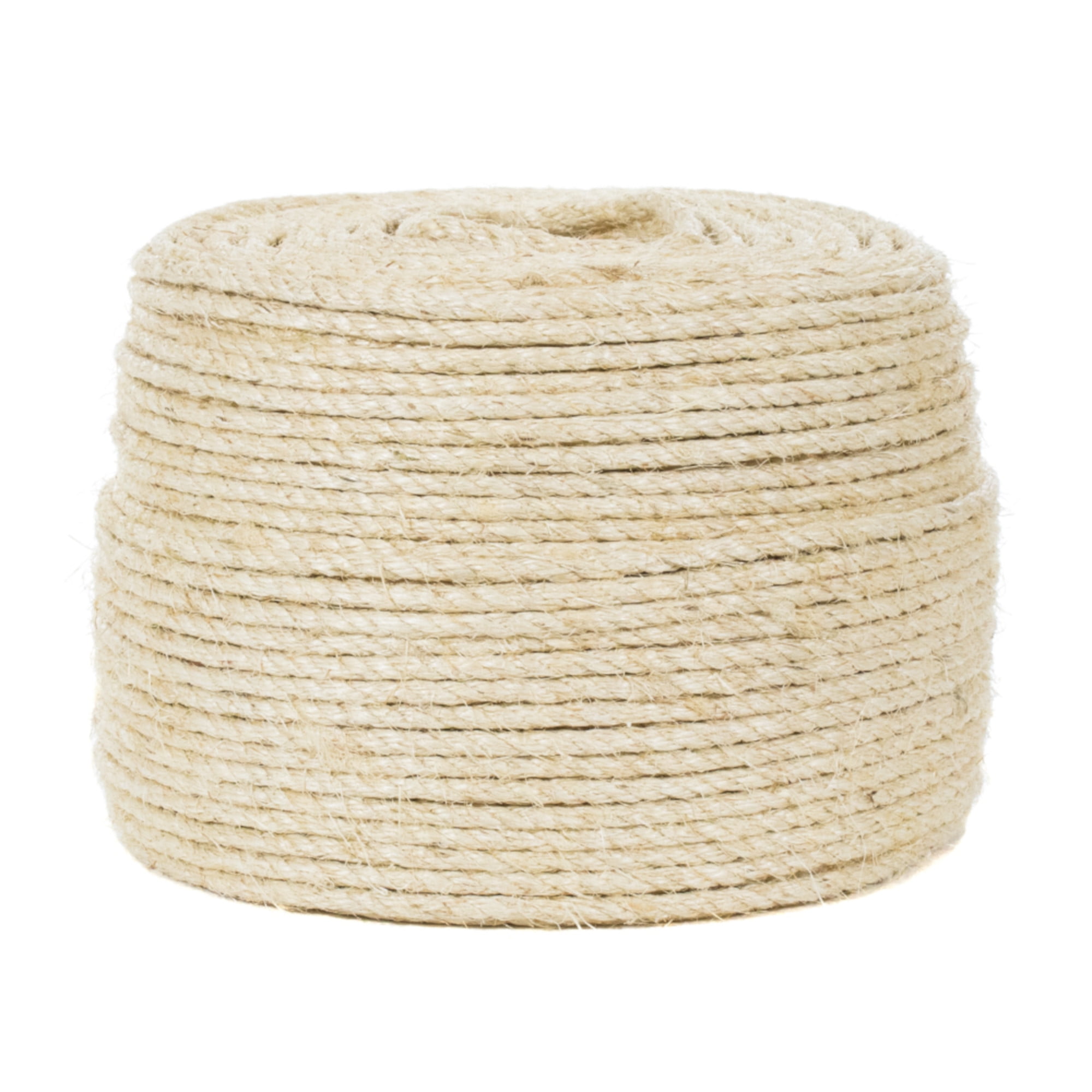 Golberg Twisted Sisal Rope Available in 1/4, 5/16, 3/8, 1/2, 3/4, and 1-Inch Diameters in Various Lengths, Size: 1/2 inch, White