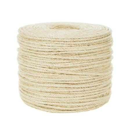 Golberg Twisted Sisal Rope Available in 1/4, 5/16, 3/8, 1/2, 3/4, and 1-inch Diameters in Various Lengths