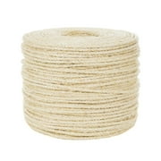 Golberg Twisted Sisal Rope, Natural Chemical-Free, 1/4 to 1-Inch Diameters, Various Lengths