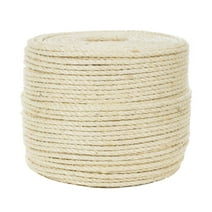 Golberg Twisted Sisal Rope Available in 1/4, 5/16, 3/8, 1/2, 3/4, and 1-inch Diameters in Various Lengths
