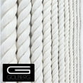 thumbnail image 1 of Golberg White Natural Cotton Rope - 3/16 Inch Diameter Twisted 100% Pure Natural Cotton Rope - Multiple Length Options - Made in America, 1 of 4