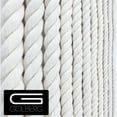 thumbnail image 1 of Golberg White Natural Cotton Rope - 3/8 Inch Diameter Twisted 100% Pure Natural Cotton Rope - Multiple Length Options - Made in America, 1 of 4