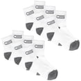 thumbnail image 1 of Golberg Women's Mid-Calf Crew Socks - 6 Pack - Black & Charcoal Gray Sweat Wicking Sock - Cushioned for Comfort for Hiking, Walking, Outdoor Recreation, and Sport (Size - Large), 1 of 3