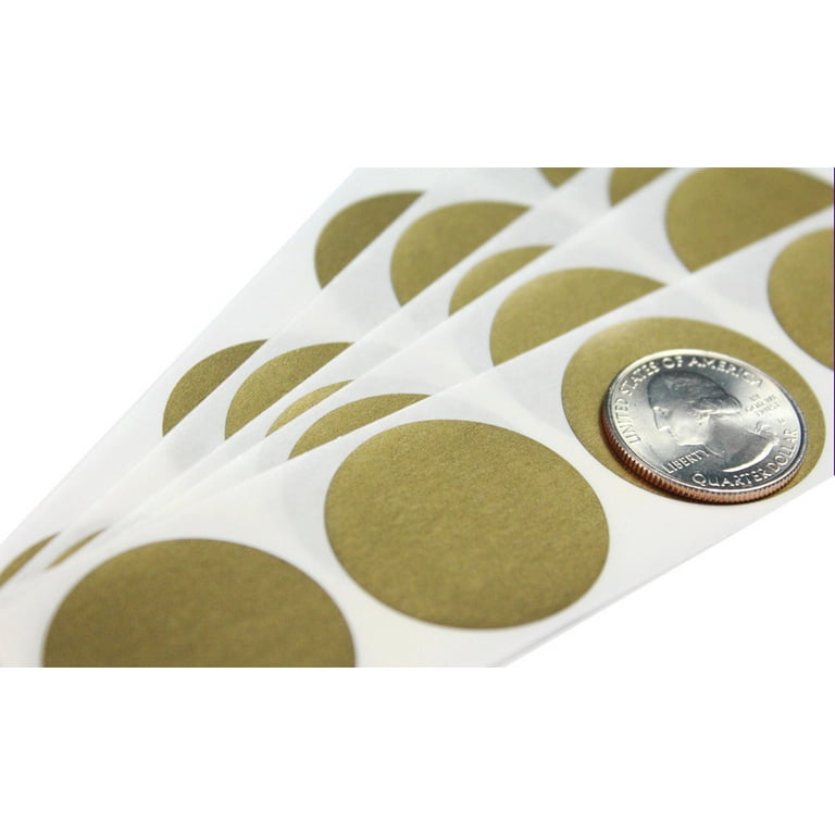 Gold 1.25” Round Scratch Off Labels - 100 Labels 