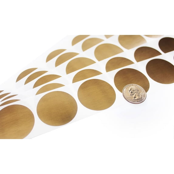 Gold 1.5" Round Scratch Off Labels - 1,000 Labels