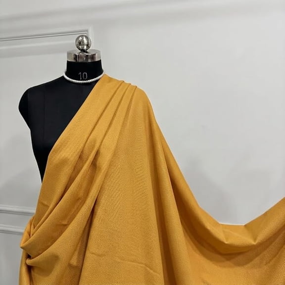 Gold 100% Polyester Poplin Fabric by the Yard, 60 Inch Wide Wrinkle-Resistant Medium Weight Material for Apparel, Tablecloths, Crafts and Curtains- Valentina Textiles Inc. (1/2 Yard)