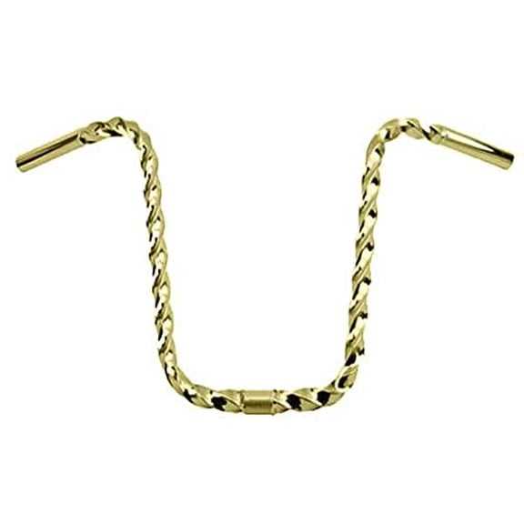 Gold 15" All Square Twisted Bike Handlebar 25.4mm Bicycle Handlebar, Bike Handle bar.$$Sport & Recreation Other