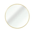thumbnail image 1 of Gold 16 Inch Metal Round Bathroom Mirror, 1 of 9