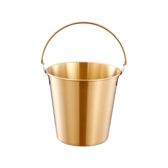Gold 1L Stainless Steel Ice Bucket, Large Capacity For Parties, Insulated & Durable, Gold Finish