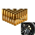 thumbnail image 1 of Gold 20 PCS M12X1.5 Lug Nuts Extended Tuner Aluminum Wheels Rims Cap WN02, 1 of 7