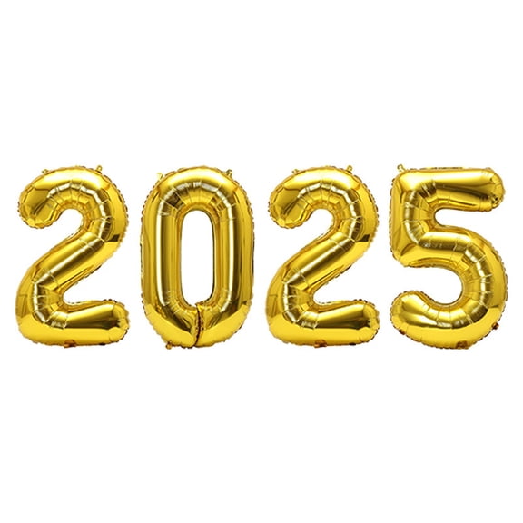 Gold 2025 Balloons New Year - 32 Inch | Happy New Year Decorations 2025 2025 Balloon Numbers For New Years Eve Party Supplies - Style 1
