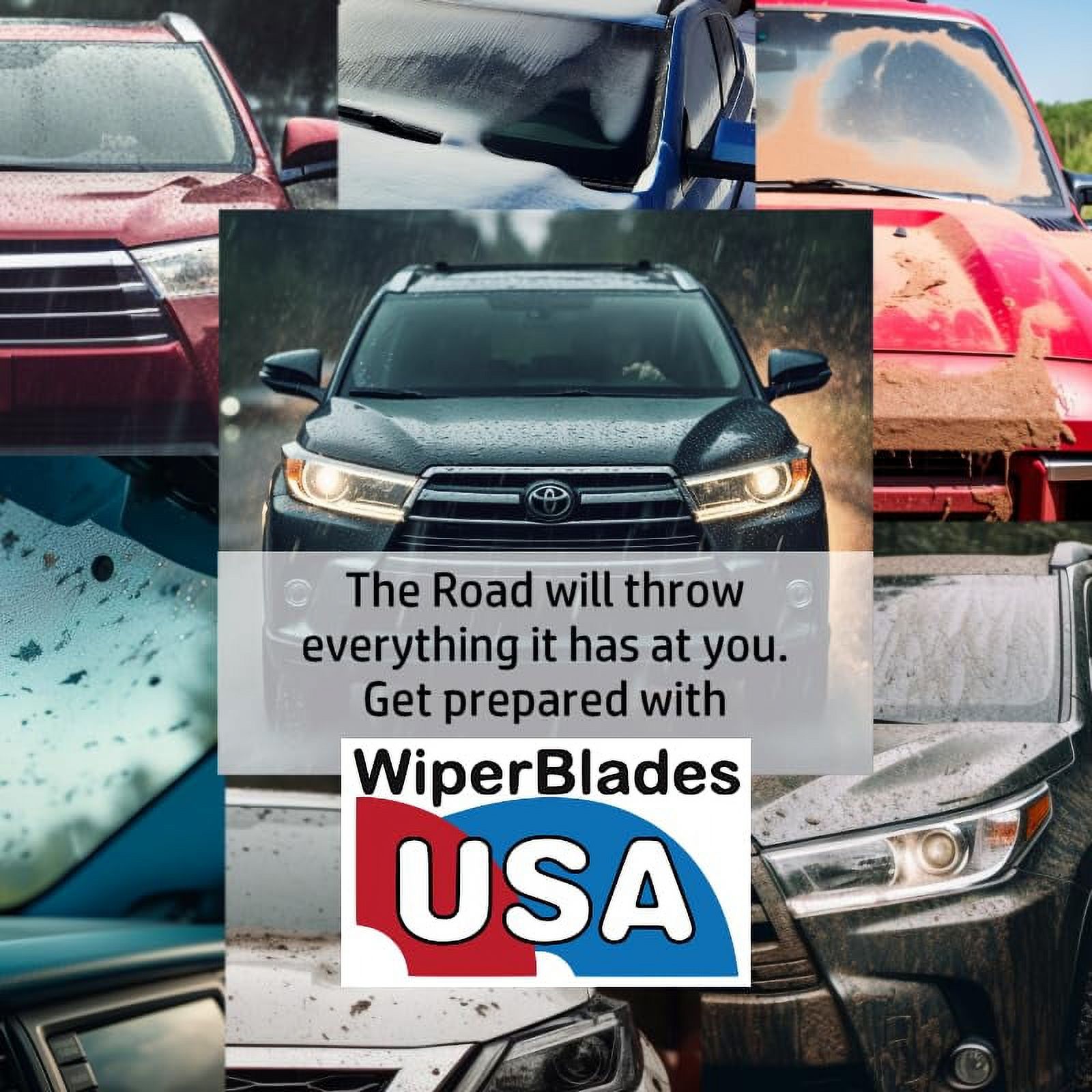 Gold 22" & 19" (Set of 2) Beam Wiper Blades High Performance Automotive