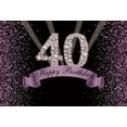 thumbnail image 1 of Gold 40th Backdrop For Woman Man Happy Birthday Party 40 Years Old Photography Background Lady Photocall Photo, 1 of 5