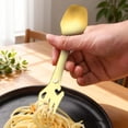 thumbnail image 1 of Gold 5-in-1 Stainless Steel Camping Spork with Fork Spoon and Can Opener, Multi-Function Utensil for Outdoor, 17.3x3.7cm, 1 of 6
