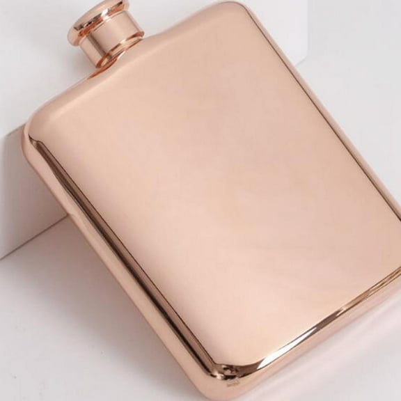 Gold 6 Oz Stainless Steel Vodka Hip Flask Flask for Alcohol Bottle Liquor Whiskey Bottle Groomsmen Gifts with Funnel