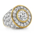 thumbnail image 1 of Gold .925 Silver Centerstone CZ Iced Out Ring, 1 of 1