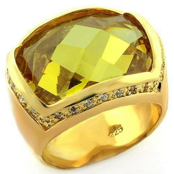 Silver Ring AAA GRD CZ Topaz LOAS819 for Women Style 925