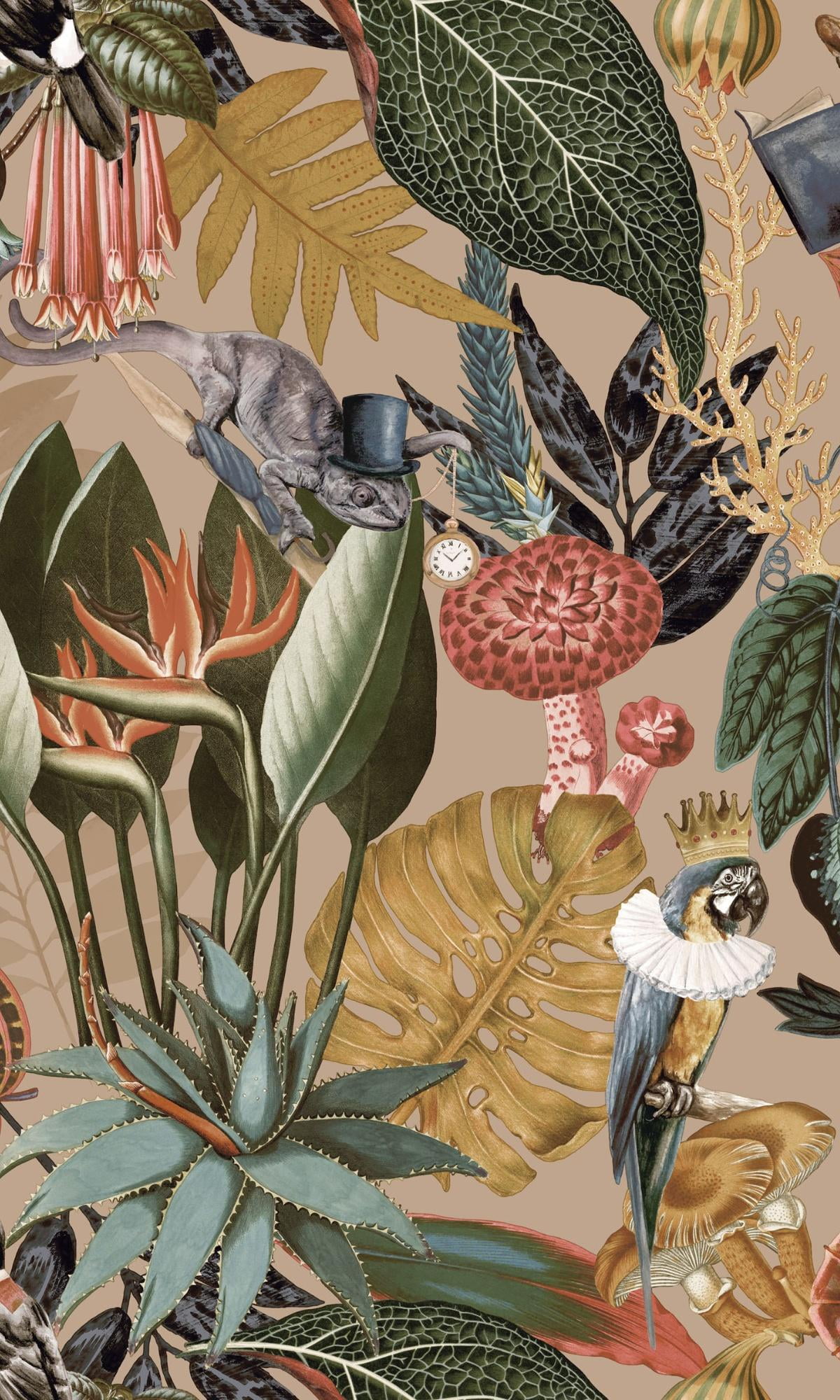 Gold A Tropical Soiree Wallpaper