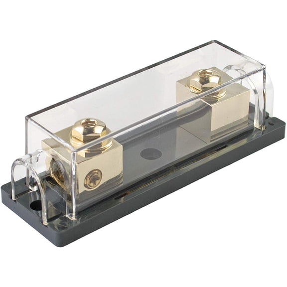 Gold ANL Fuse Holder 0/2 Gauge In & Out with Adapters