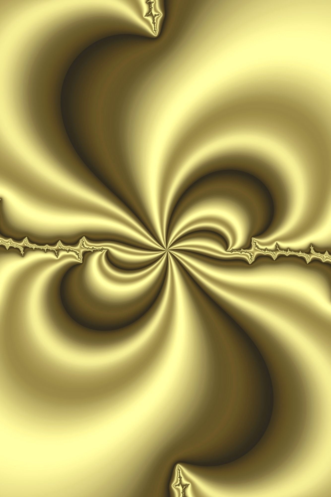 Gold Abstract Canvas Art - Paul Sale Design Pics (13 x 19)