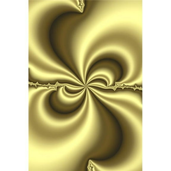 Gold Abstract Poster Print by Paul Sale - 13 x 19