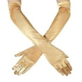 thumbnail image 1 of Mardi Gras Fall Long Sleeve Carnival Wedding Guest Gloves for Women Gold Adult Sexy Evening Performance Dress, 1 of 3