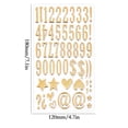 thumbnail image 1 of Gold Alphabet Letter Stickers | High-Gloss Metallic Puffy Letters for Journaling, Scrapbooking, Gift Wrapping, Cards, DIY Decorations | Self-Adhesive, Premium Shine, 1 Sheet, 1 of 2