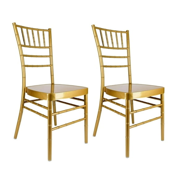 Gold Aluminum Chiavari Chair by Chivari, 2 Chair Bundle by Chivari