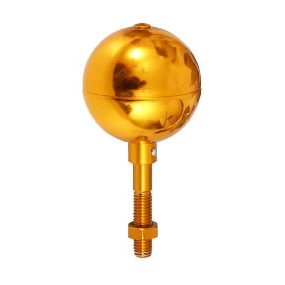 Gold Aluminum Flagpole Sphere Toppers Ornament Weather proof For Outdoor Use