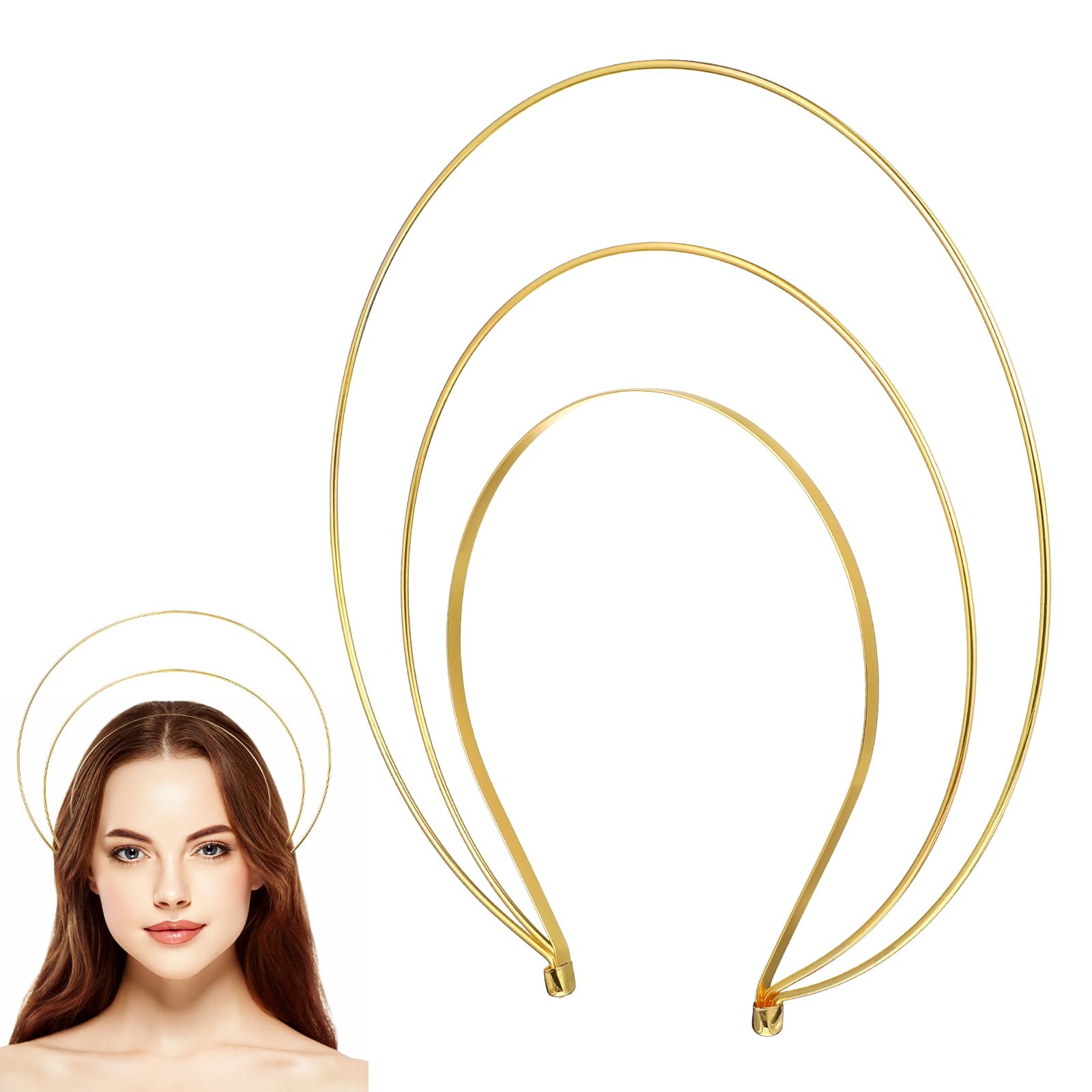 Gold Angel Headband Goddess Headband Crown Costume Roman Hair Headbands