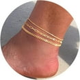 Gold Ankle Bracelets For Women, 14K Gold/Silver Ankles For Women